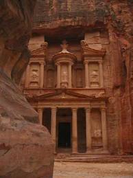 As-Siq and Al-Khazneh at Petra in Jordan